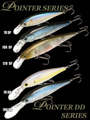 3 Lucky Craft Pointer SP , Staysee Lure Lot Crankbait Lot Bass