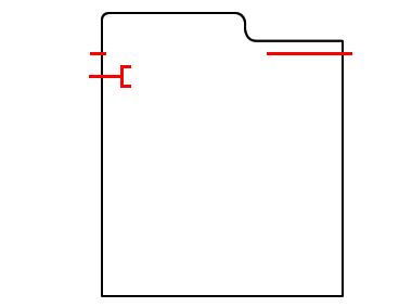 A figure showing a sample profile definition